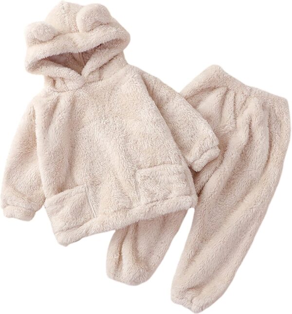 Girls' fleece pajamas, plush pajamas