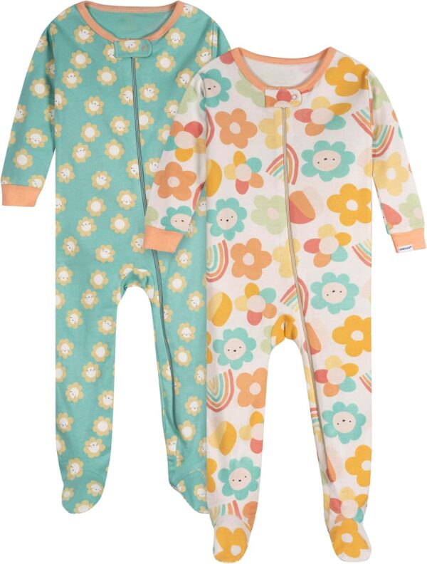 Two-piece baby onesies for girls